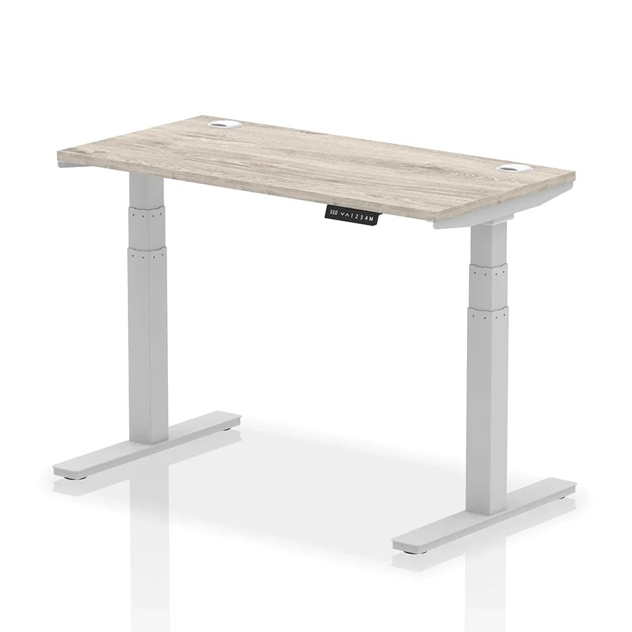 Air Height Adjustable Slimline Desk With Cable Ports