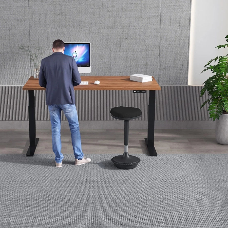 Air Height Adjustable Desk without Cable Ports With Piste Foot