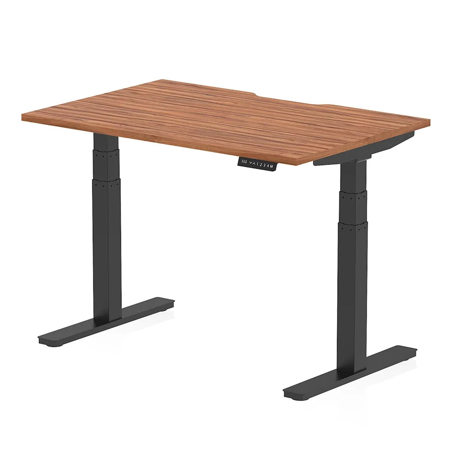 Air Scalloped Edge Height Adjustable Office Desk