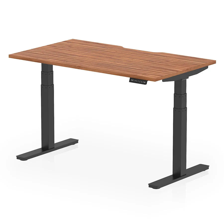 Air Scalloped Edge Height Adjustable Office Desk