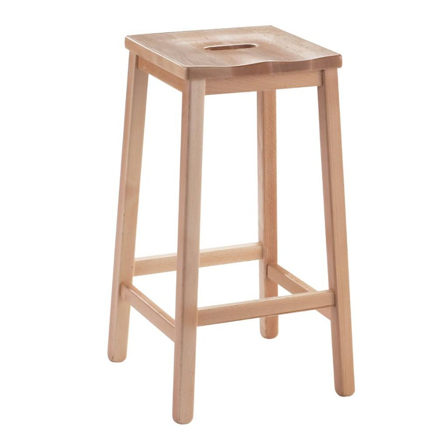 Heritage Beech Traditional Lab Stool Solid Wood