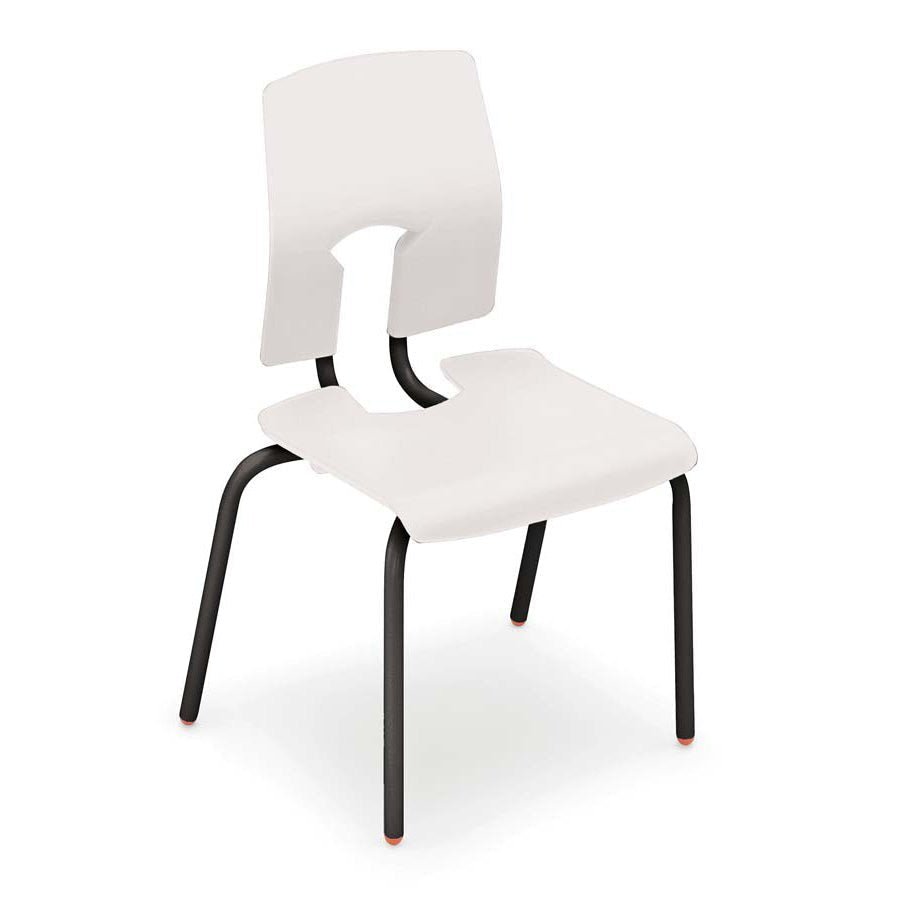 Hille SE Classic Chair Ivory White Seat and Back with Black Frame CS30128