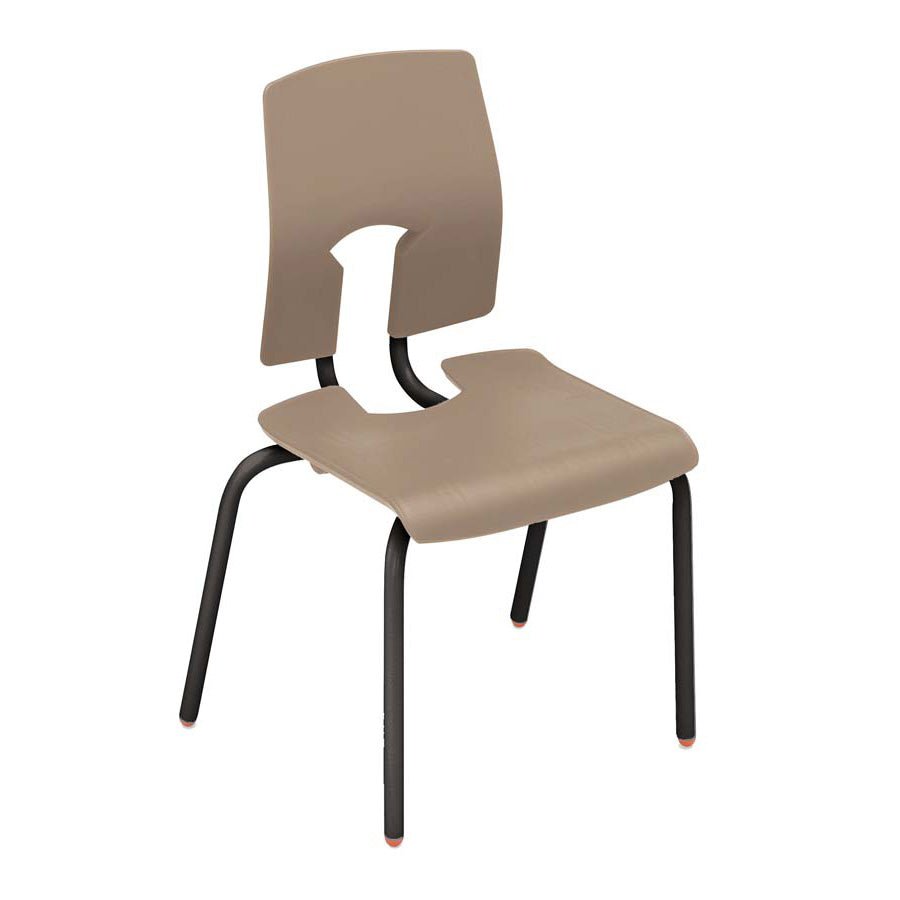 Hille SE Classic Chair Mocha Seat and Back with Black Frame CS30128