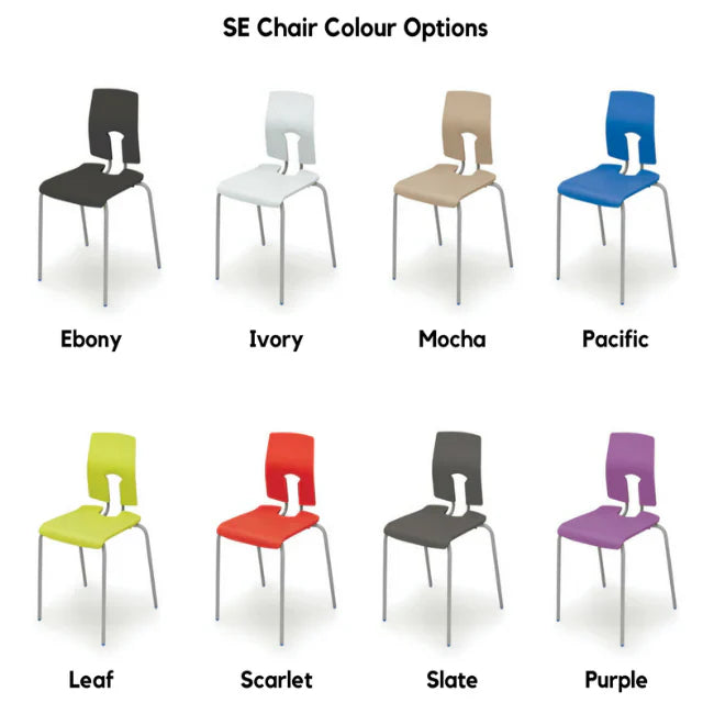 Hille SE Classic Chair Seat All Colours with Light Grey Frame CS30130