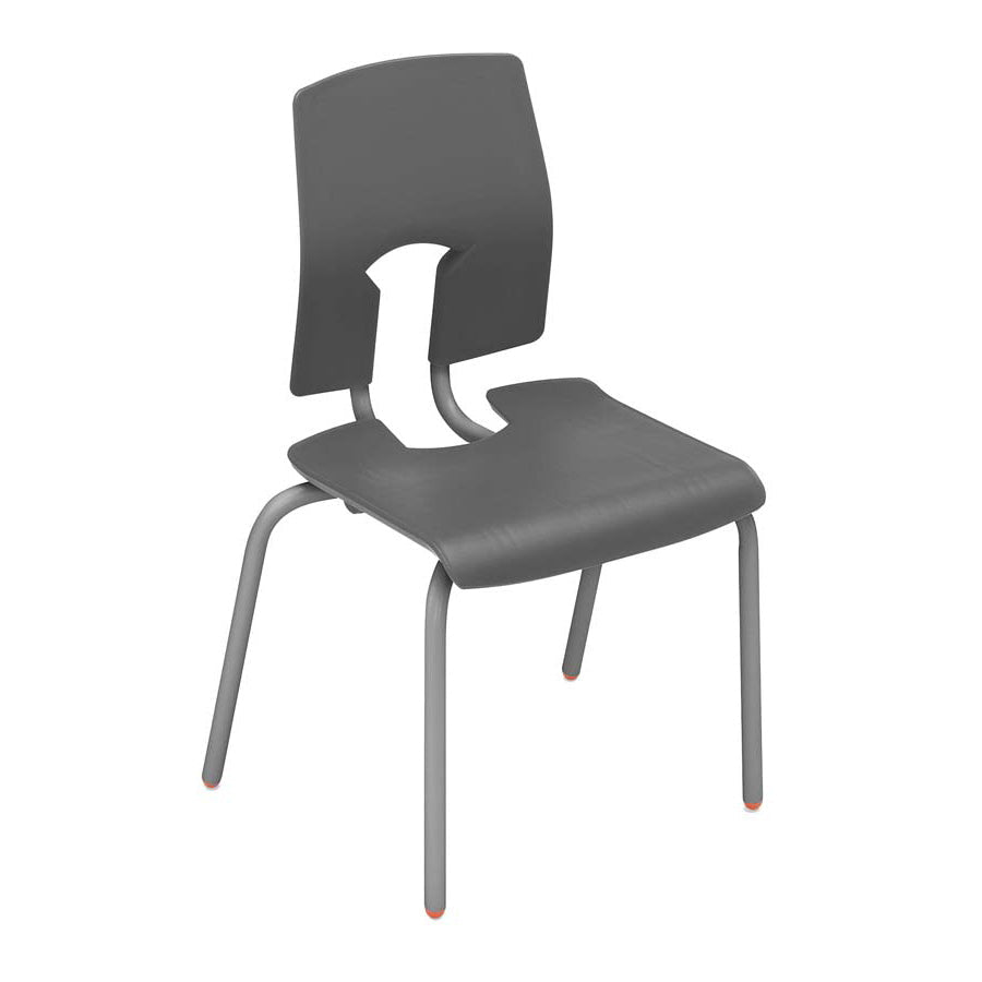Hille SE Classic Chair Slate Grey Seat and Back with Dark Grey Frame CS30128