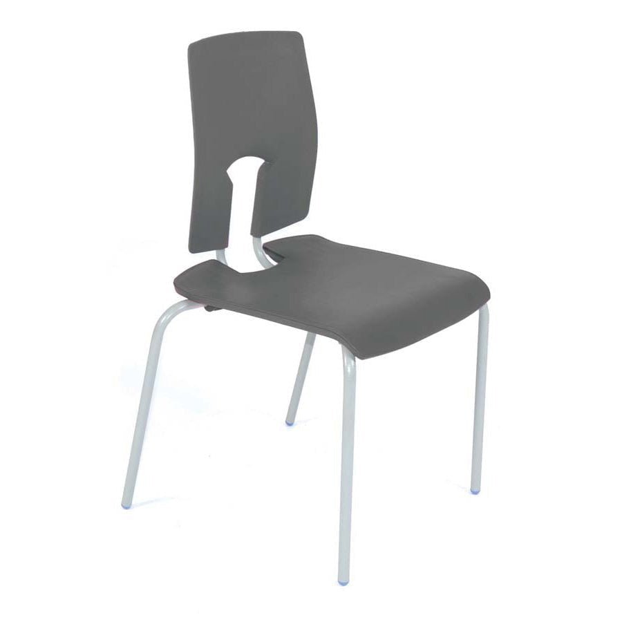 Hille SE Classic Chair Slate Grey Seat and Back with Light Grey Frame CS30130