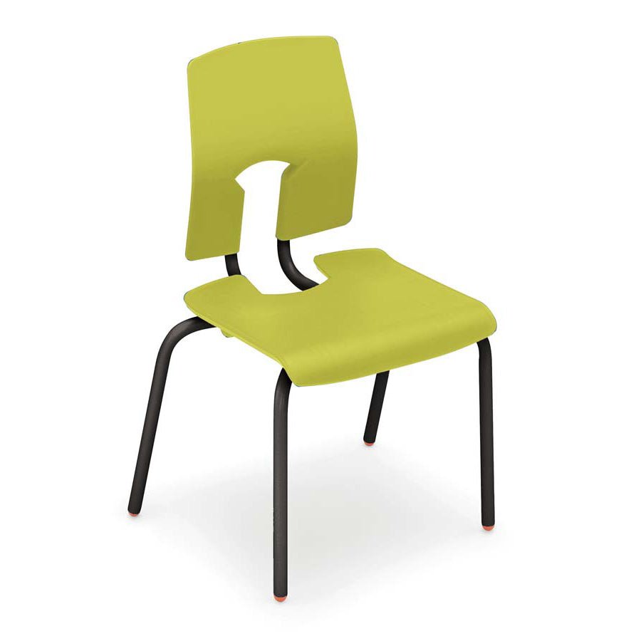 Hille SE Classic Chair Slate Leaf Seat and Back with Black Frame CS30128