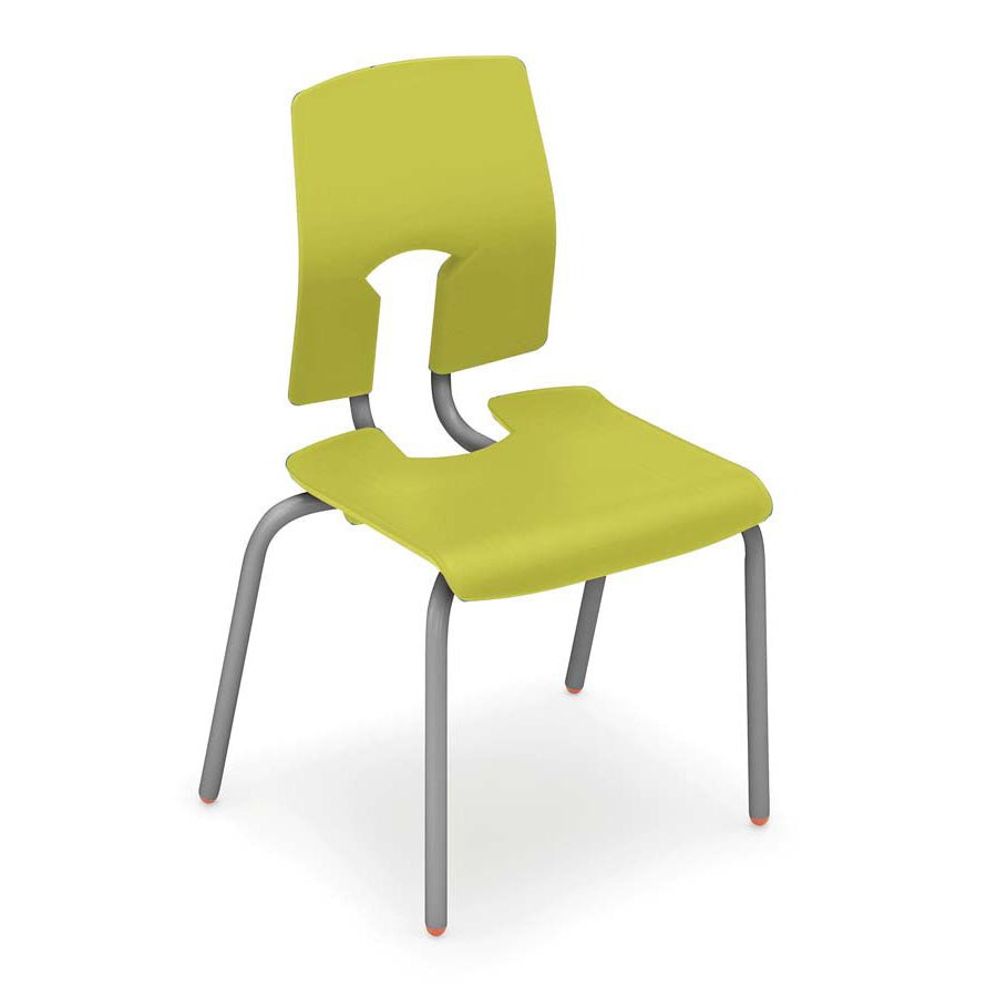 Hille SE Classic Chair Slate Leaf Seat and Back with Dark Grey Frame CS30128