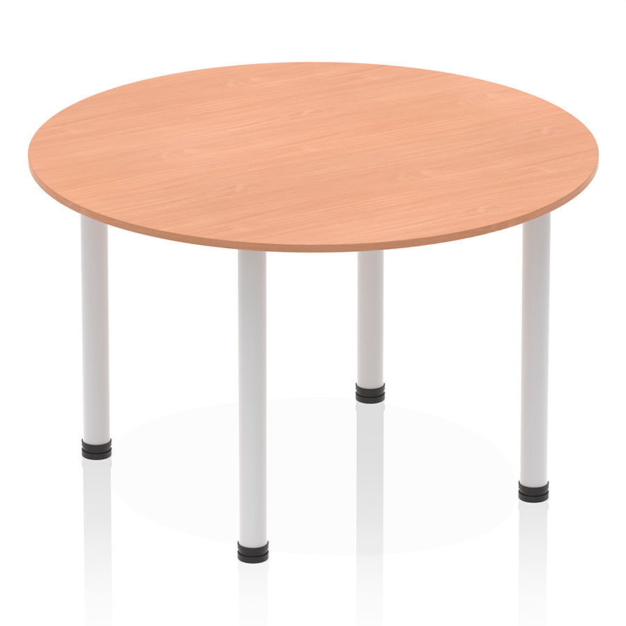 Impulse Round Table With Post Leg