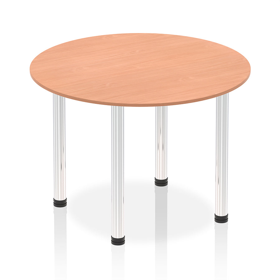 Impulse Round Table With Post Leg