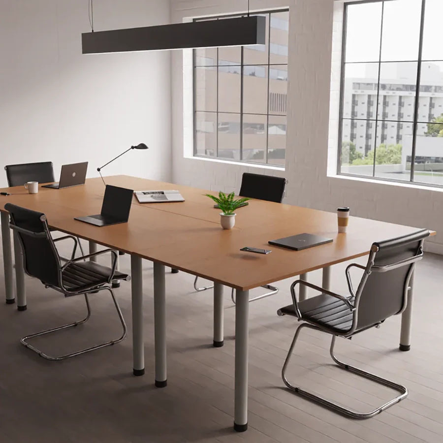 Nola Cantilever Faux Leather Visitor Chair With Arms