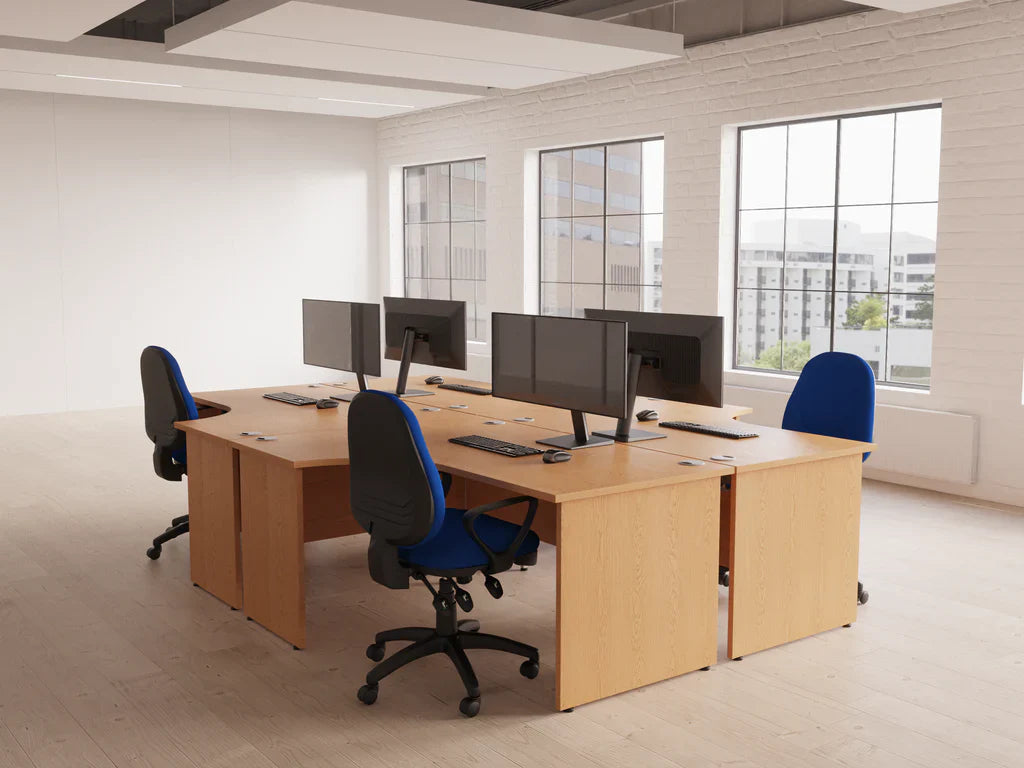 Impulse Panel End Crescent Desk W1800