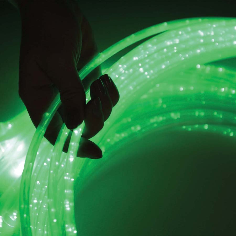 Mains Passive Sensory Light Source With 12 x 1000mm Jumbo Clear Strands