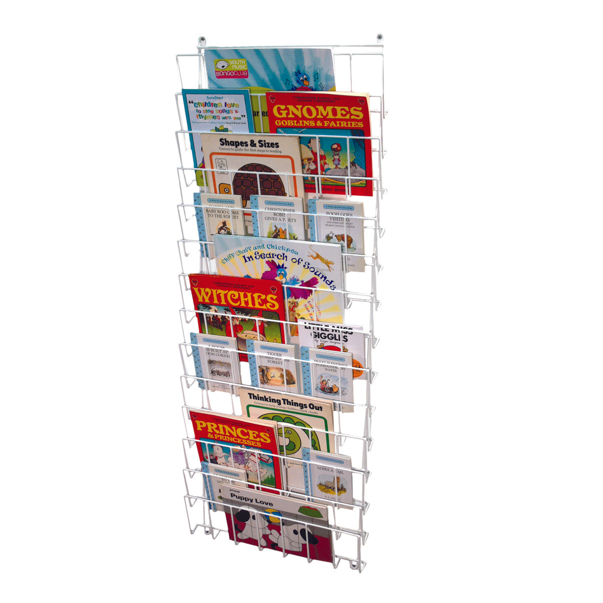 Vertical Wall Mounted Book Rack