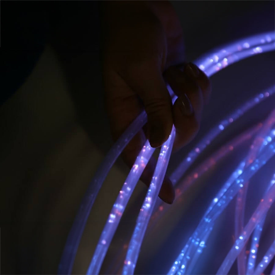 Mains Passive Sensory Light Source With 12 x 1000mm Jumbo Clear Strands