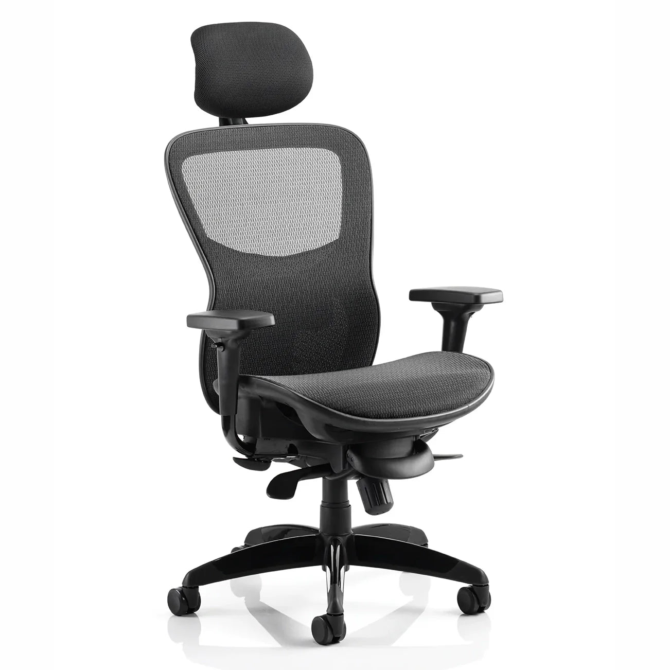 Stealth Shadow High Mesh Back Ergonomic Posture Chair with Arms and Headrest