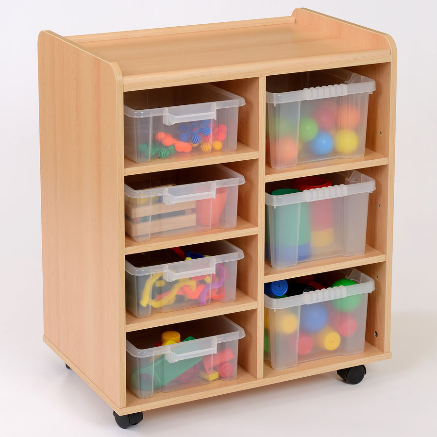 Kebrico 4 Shallow / 3 Deep Clear Trays Storage Unit 138038.2 99046 1
