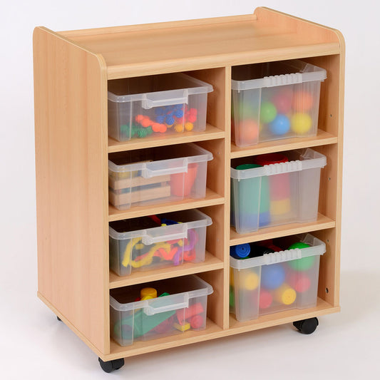 Kebrico 4 Shallow / 3 Deep Clear Trays Storage Unit 138038.2 99046 1