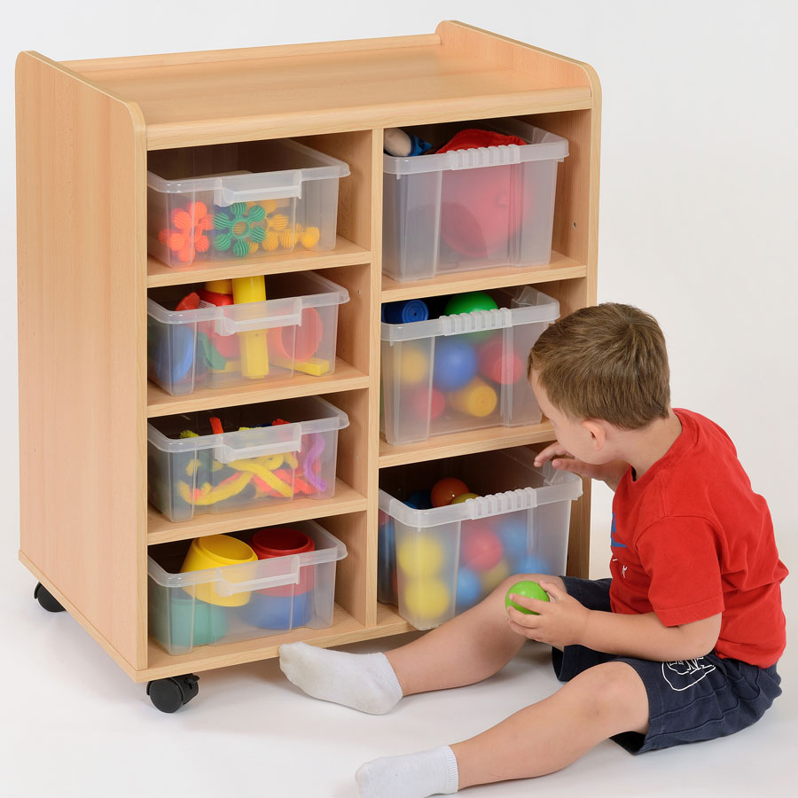 Kebrico 4 Shallow / 3 Deep Clear Trays Storage Unit 138038.2 99046 2