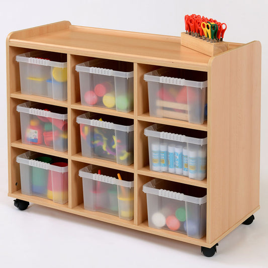 Kebrico 9 Deep Clear Trays Storage Unit 138003.2 99040