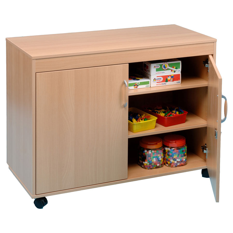 Kebrico Low Wooden Cupboard - H805mm 136573.2 99022 1