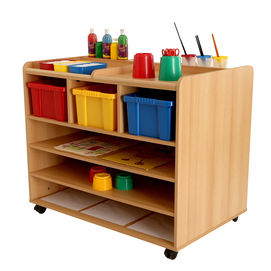 Kebrico Paper/Art Material Trolley Including 3 Trays 136656.2 99028 3