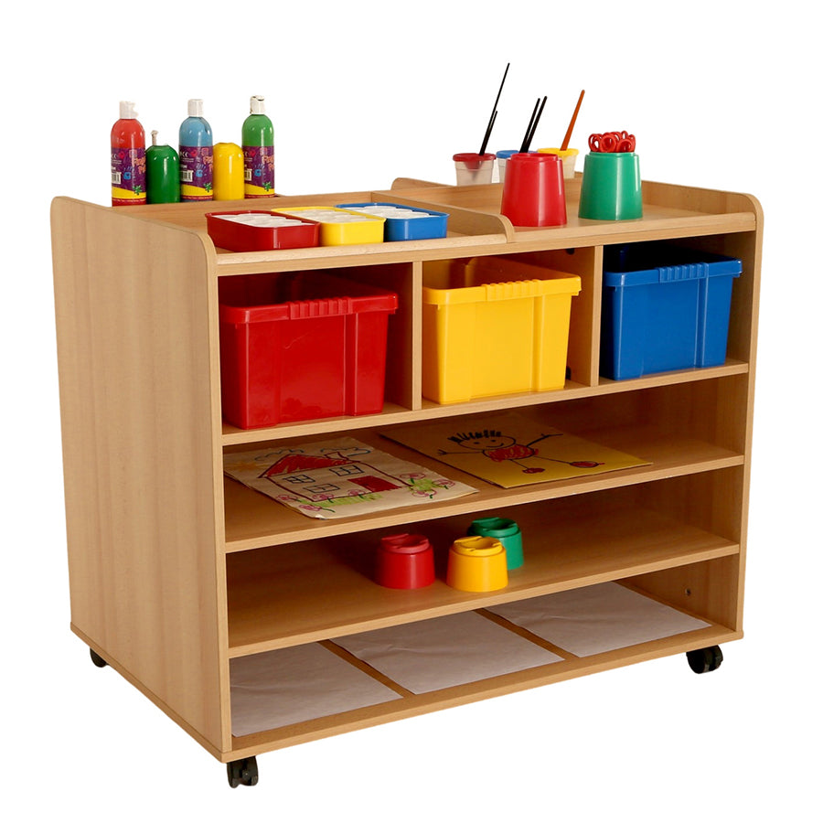 Kebrico Paper/Art Material Trolley Including 3 Trays 136656.2 99028 4
