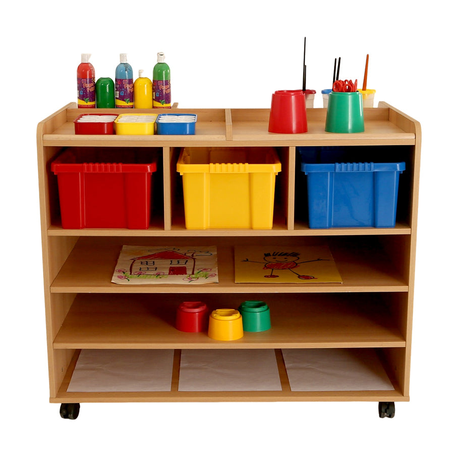 Kebrico Paper/Art Material Trolley Including 3 Trays 136656.2 99028 5