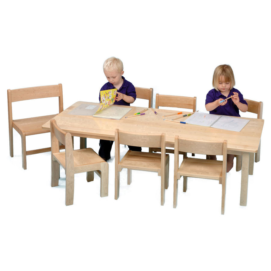 Kebrico Rectangular Table Solid Beech and Devon Chairs 4
