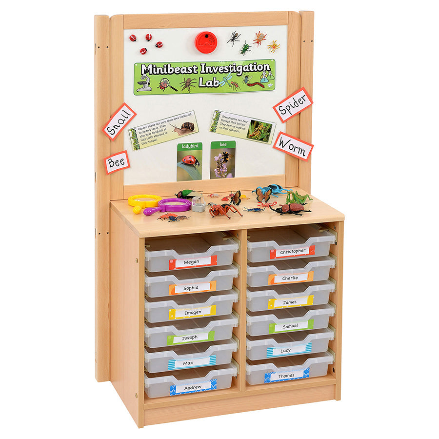 Kebrico Room Scene 2 Bay A4 12 Shallow Clear Tray Unit & Cork/Drywipe 139731.2 98273 1