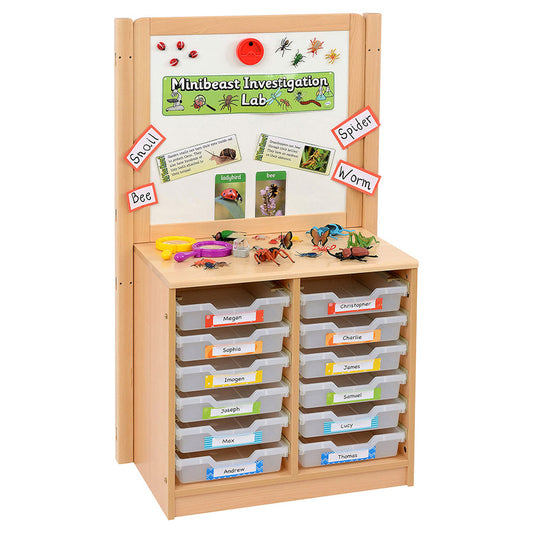 Kebrico Room Scene 2 Bay A4 12 Shallow Clear Tray Unit & Cork/Drywipe 139731.2 98273 1