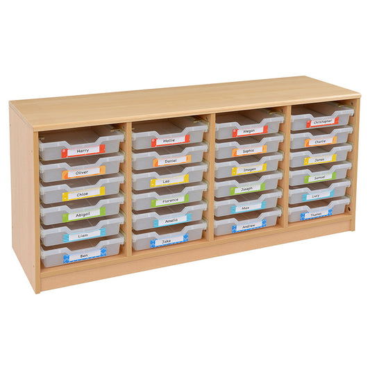 Kebrico Room Scene 4 Bay A4 24 Shallow Clear Tray Unit 139728.2 98270