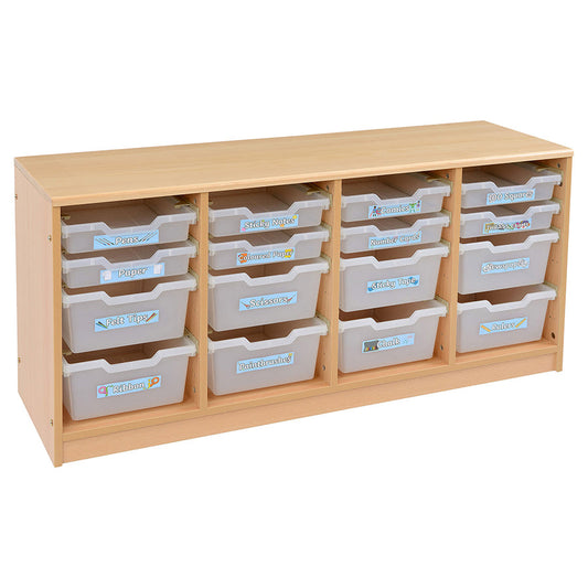 Kebrico Room Scene 4 Bay A4 8 Deep & 8 Shallow Clear Tray Unit 139729.2 98271 1
