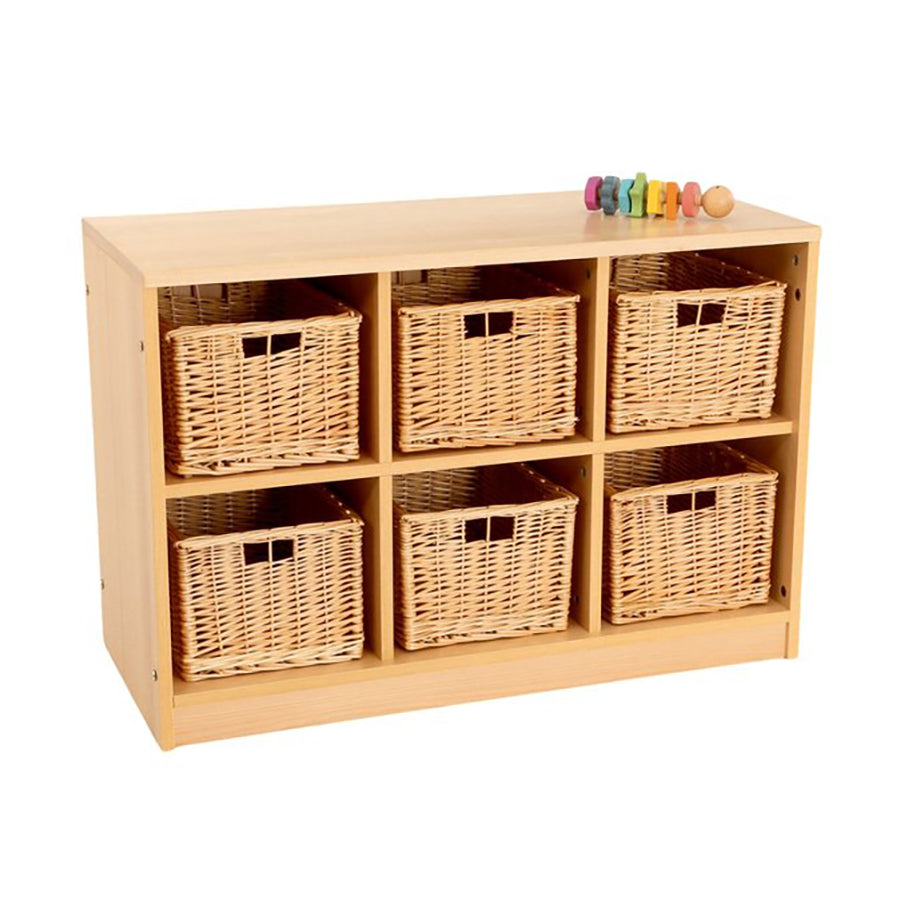 Kebrico Room Scene Tray Storage Unit With Wicker Baskets 139406.2 98238 2