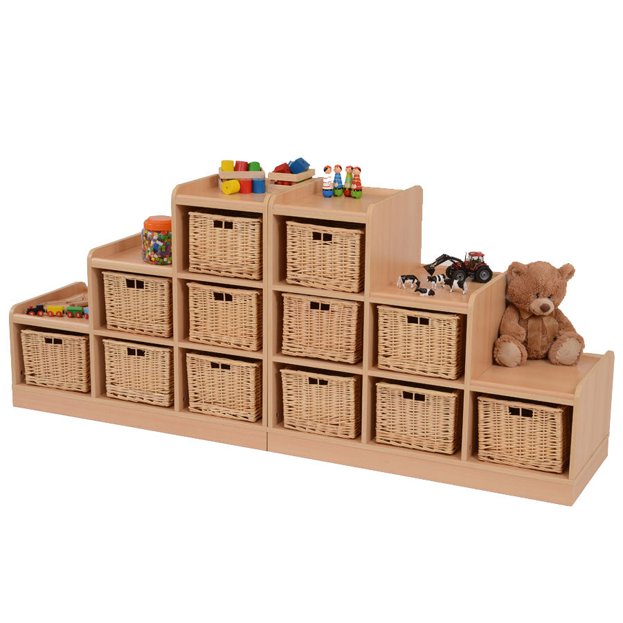 Kebrico Tiered Wicker Basket SSS Units - 1 Right Hand & 1 Left Hand 130143.2 98989 1
