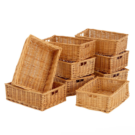 Kebrico Wicker Basket (Shallow Pack Of 9) 132296.2 98992 1