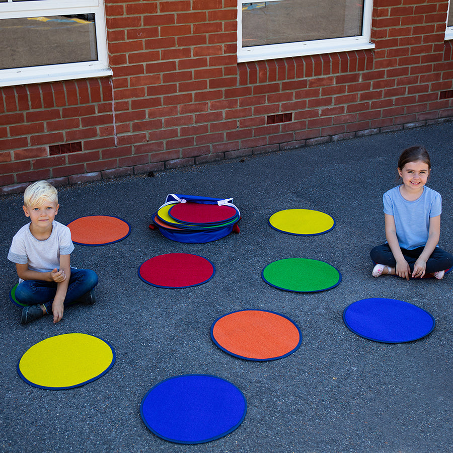 Kit For Kids Rainbow™ Circle Indoor/Outdoor Carpet Tiles with holdall - Pack of 30 BN0151 MM30020 6
