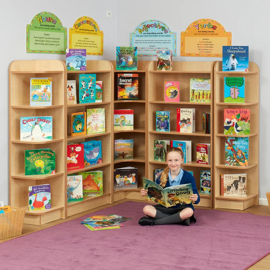 Kubbyclass Slimline Library Bookcase (6 Heights)