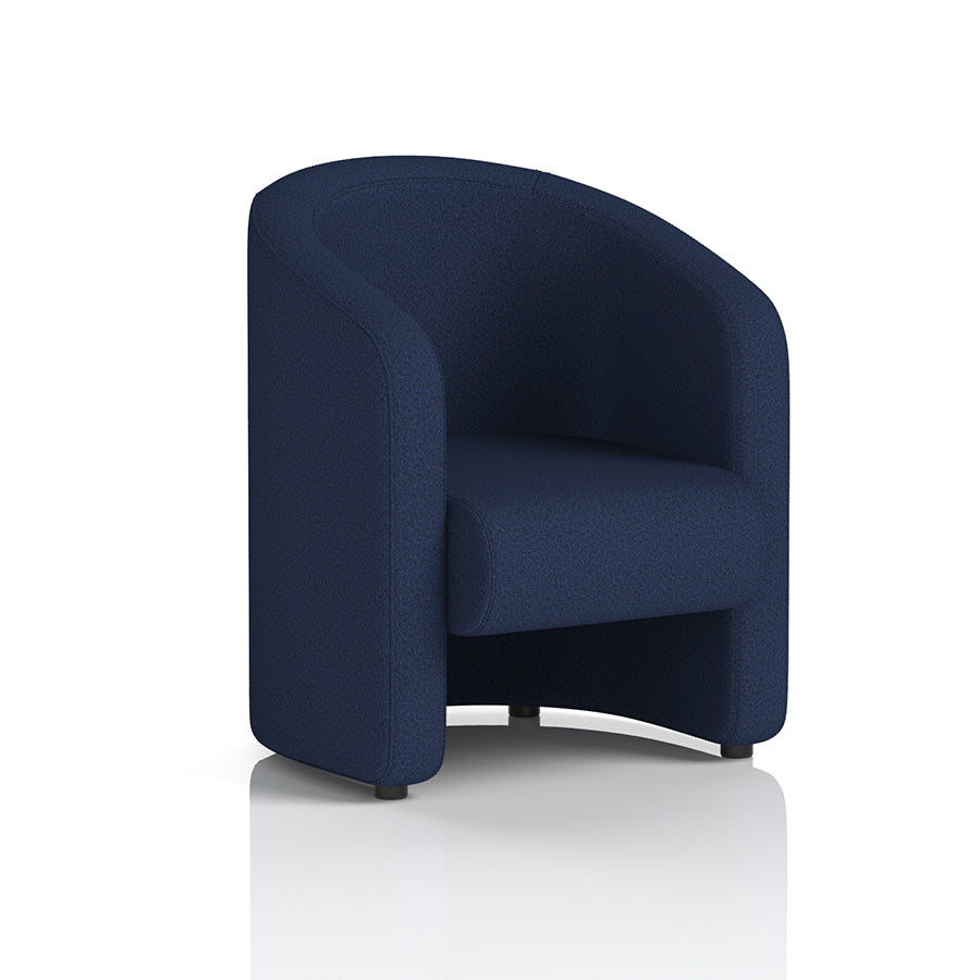 Lamport Armchair with black feet in Synergy Alike Fabric