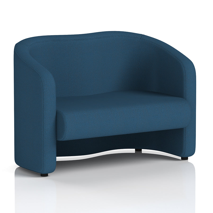 Lamport Sofa 2 Seater with black feet in Sumi UTO Fabric