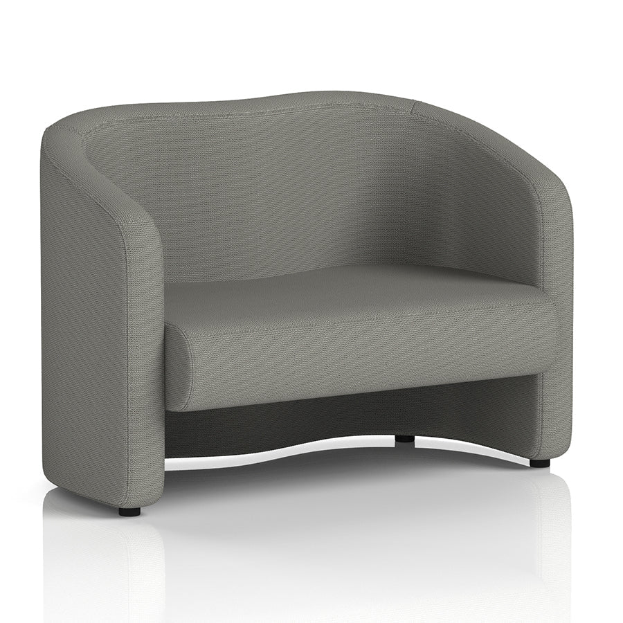 Lamport Sofa 2 Seater with black feet in Yordale Hardraw Fabric