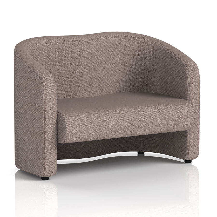 Lamport Sofa 2 Seater with black feet in Yordale Settle Fabric