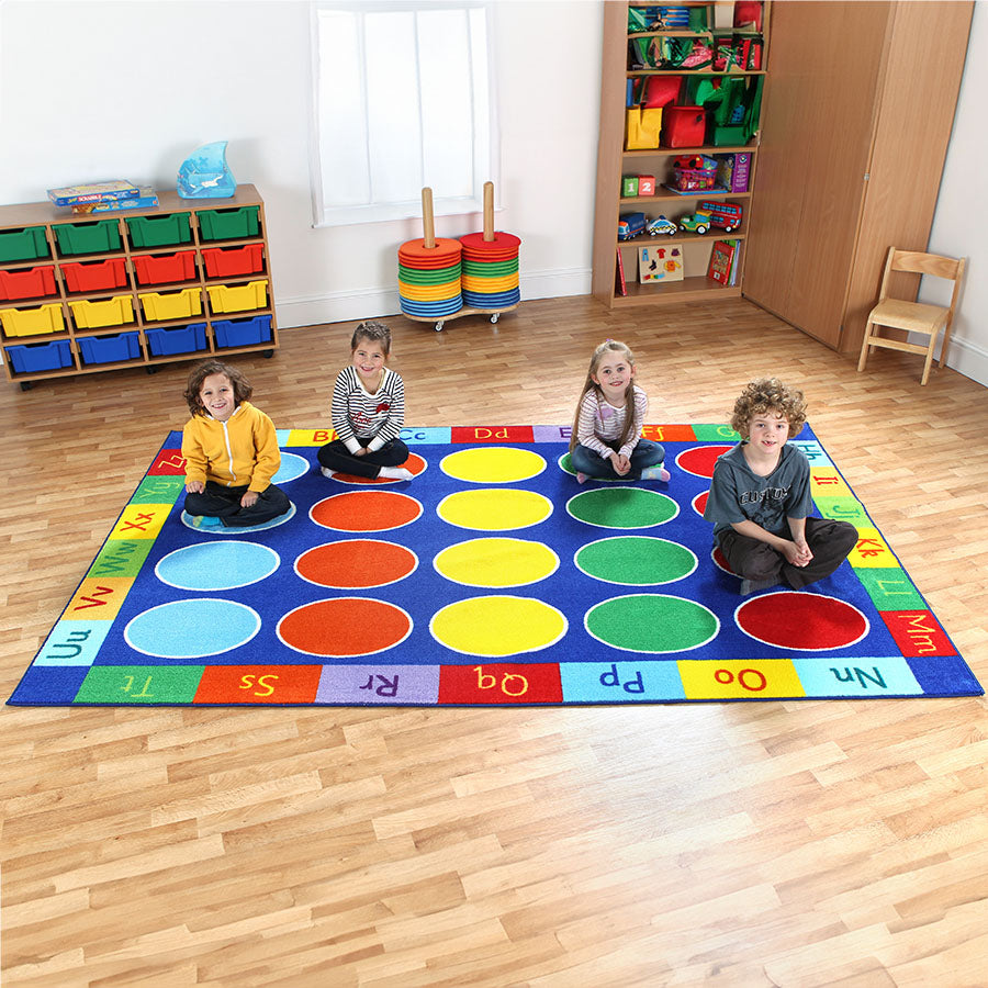 Rainbow™ ABC Rectangular Carpet 3x2M