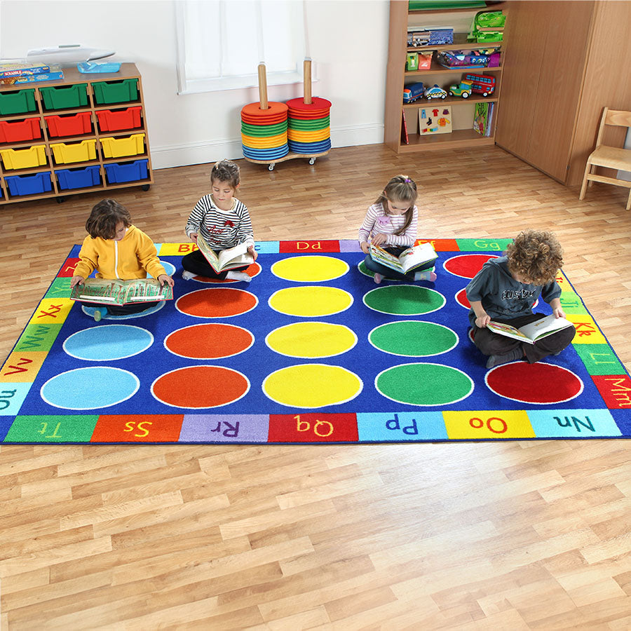 Rainbow™ ABC Rectangular Carpet 3x2M