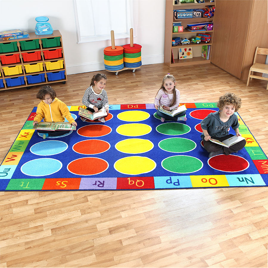 Rainbow™ ABC Rectangular Carpet 3x2M