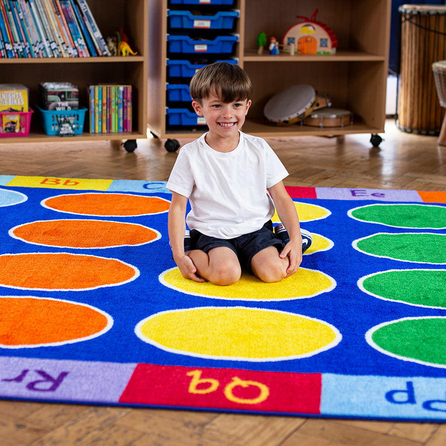 Rainbow™ ABC Rectangular Carpet 3x2M