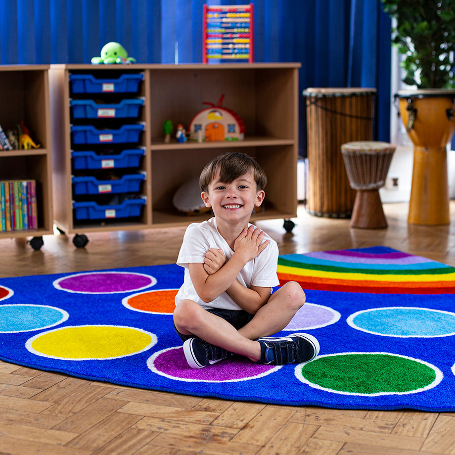 Rainbow Corner Placement Carpet