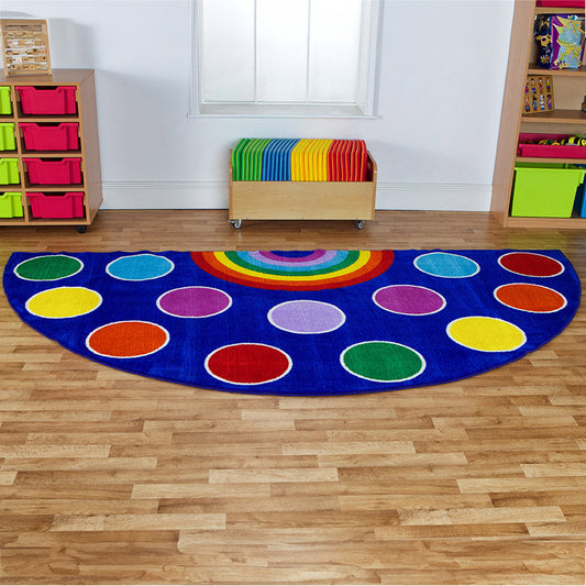 Rainbow Semi-Circle Carpet