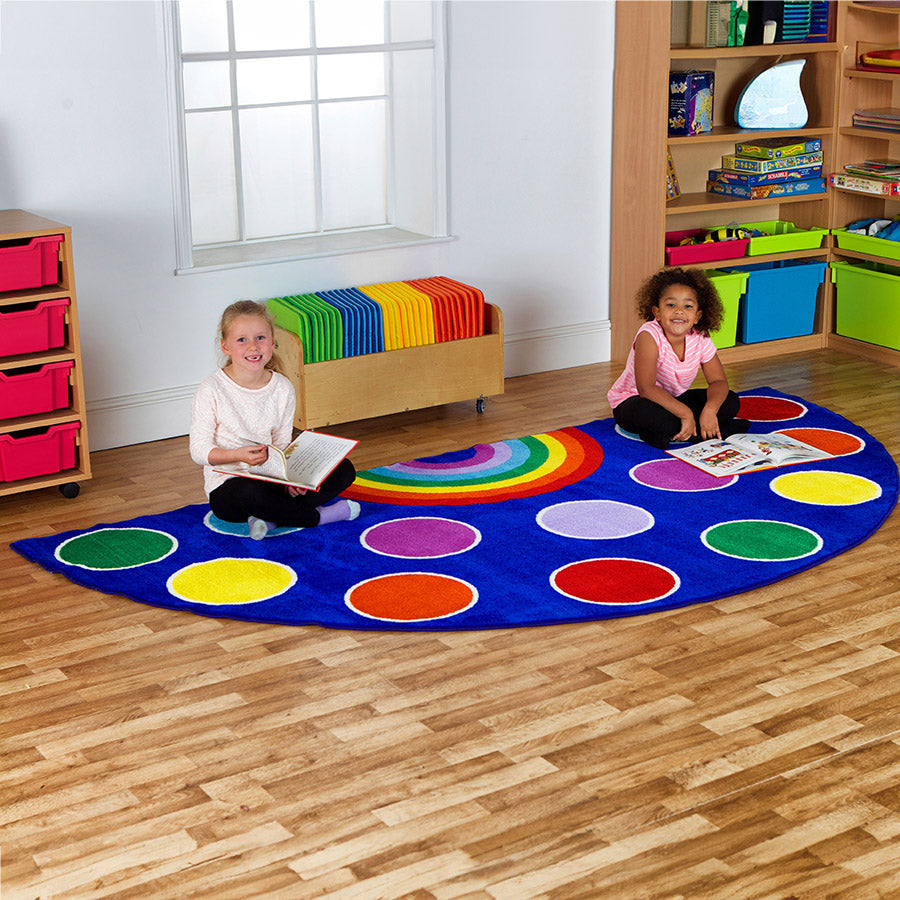 Rainbow Semi-Circle Carpet