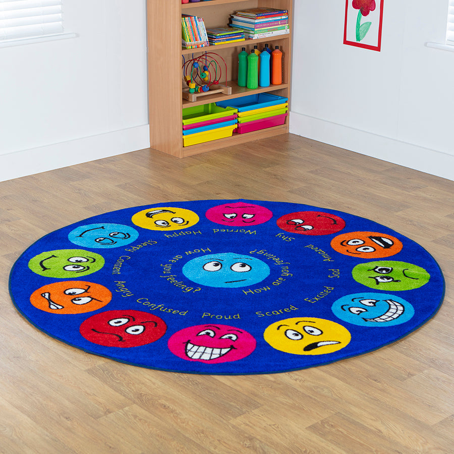 Emotions Interactive Circular Placement Carpet Heavy Duty Pile 2M Dia